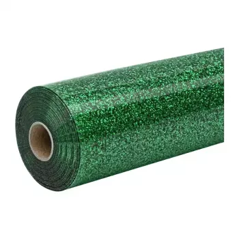 HTVRONT třpytivá fólie pro přenos teplem, 30,5 cm x 90 cm (zelená)