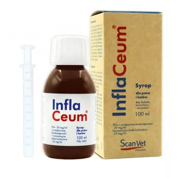 SCANVET InflaCeum tekutý doplněk stravy pro klouby pro psy a kočky, 100 ml