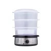 Elektrická parní hrnec Alpina 800W stříbrná 3 patra 9,5L bez BPA