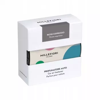 Millefiori White Rose Espresso osvěžovač vzduchu do auta s klipem