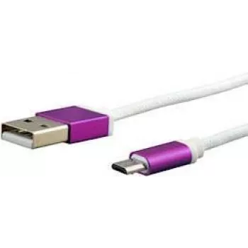 Kabel e+p CCS 549 USB 2.0 Micro-USB B na USB A, 1 m, bílý