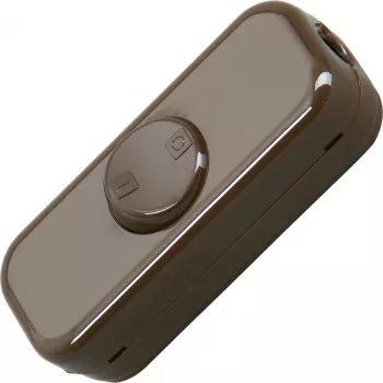 Heinrich Kopp In-Line Cord Switch, 2-Pole, 10 A, Brown (193606003)