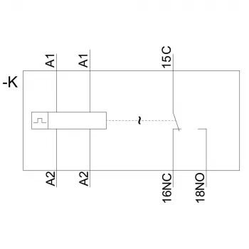 Asymetrické blikací časové relé Siemens 3RP25551AW30, 24–240 V AC/DC, 2 CO, 0,05 s – 100 h, DIN lišta