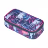 Penál herlitz be.bag beatBox Indigo Flowers, polyester, hlavní kapsa na zip XXL, 1 ks 400197550