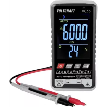 Ruční multimetr VOLTCRAFT VC33 kalibrovaný (ISO), digitální displej, 5999 counts VC-13948585