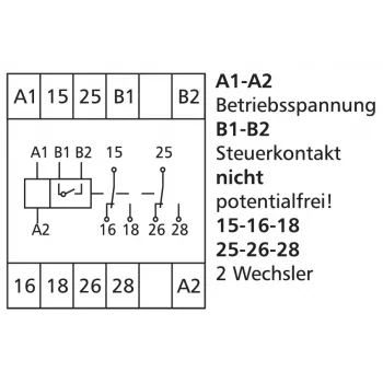 Multifunkční časové relé METZ CONNECT 11027613, 24V AC/DC, 2W, 1 CO, 0,05s–100h, DIN lišta