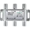 Satelitní odbočovač AXING BAB 4-16P 4násobný, útlum odbočení 16 dB, 5-2400 MHz, konektory F