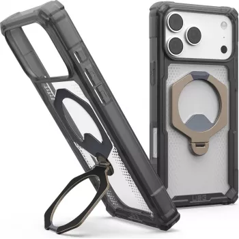 Pouzdro s podpěrou Plasma XTE 360 MagSafe UAG Urban Armor Gear pro Apple iPhone 18 Pro Max/17 Pro Max – popelavě šedá (šedá)/titan/průhledné 114572113136