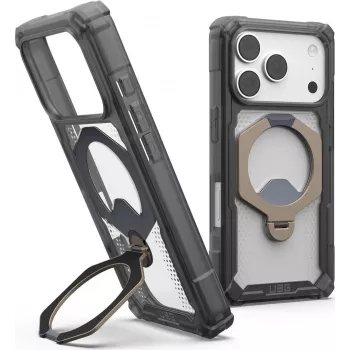 Pouzdro s podpěrou Plasma XTE 360 MagSafe UAG Urban Armor Gear pro Apple iPhone 18 Pro/17 Pro – Ash (Translucent Grey) 114573113136
