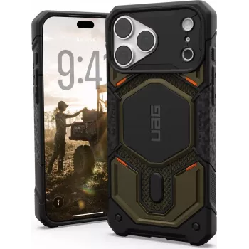 Pouzdro MagSafe Monarch Pro UAG pro Apple iPhone 18 Pro Max / 17 Pro Max, Kevlar Element Green 11456811397B