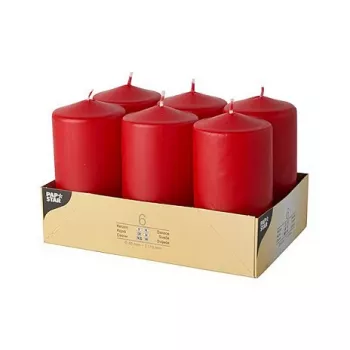 PAPSTAR válcová svíčka 11,5 cm červená