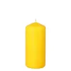 PAPSTAR Pillar Candle, Ø 60 x 130 mm, Burn Time approx. 30 h, Gold-Yellow (13589)
