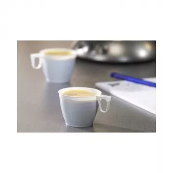 STARPAK Disposable Paper Coffee Cups 180 ml, White, 78 mm Diameter, 50 Pack