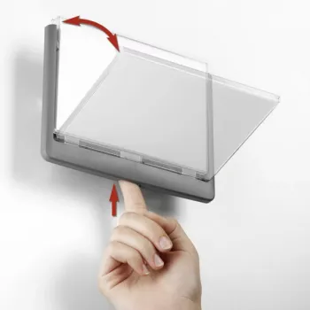 DURABLE Click Sign dveřní štítek 149x105,5 mm lepení/šroubování grafitový