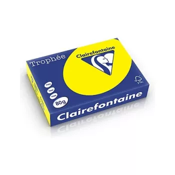 Clairefontaine Trophee 2913C A5 Intense Yellow Paper 160gsm 500 Sheets