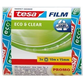 Lepicí páska tesa tesafilm eco & clear, 10 m x 15 mm, transparentní, 3 role 56997-00000-01