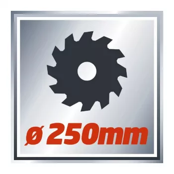 Kapovací a pokosová pila Einhell TC-MS 2513 L, 1600 W, kotouč 250 mm, laserové vedení, červená