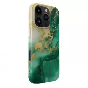 Slim pouzdro Evelatus pro Apple iPhone 16 Pro s MagSafe Custom Print Design zelené