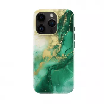 Slim pouzdro Evelatus pro Apple iPhone 16 Pro s MagSafe Custom Print Design zelené