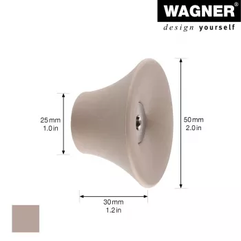 Věšák Wagner design yourself TULIP GH 0322, 1 hák, taupe (17032221)