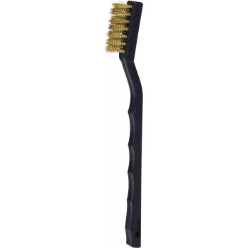 Kartáč na čištění zapalovacích svíček z mosazného drátu KS TOOLS, 2řadý, 170 mm (201.2316)