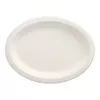 PAPSTAR pure oválný talíř z cukrové třtiny 260 x 200 mm, 50 kusů, kompostovatelný, vhodný do mikrovlnné trouby 89741