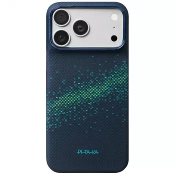 Pouzdro PITAKA Edge Milky Way Galaxy 2.0 pro iPhone 18 Pro Max / 17 Pro Max – Nearfield Blue