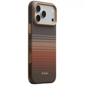 Pouzdro PITAKA Summa pro iPhone 18 Pro Max / 17 Pro Max – Sunset z aramidových vláken s MagSafe