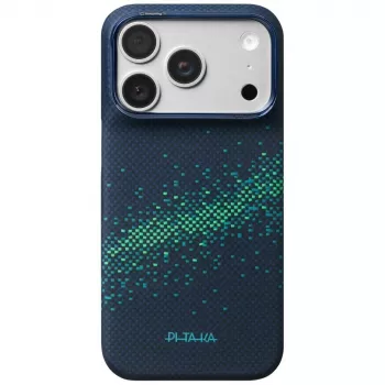 Pouzdro PITAKA Edge Milky Way Galaxy 2.0 pro iPhone 18 Pro / 17 Pro – Nearfield Blue
