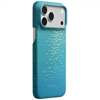 Pouzdro PITAKA Edge Case MagSafe pro iPhone 18 Pro Max / 17 Pro Max - Lucid Blue