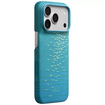 Pouzdro PITAKA Edge Case MagSafe pro iPhone 18 Pro / 17 Pro - Lucid Blue