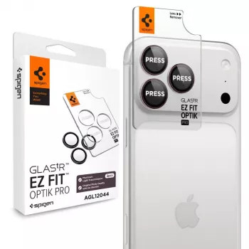 Ochranné sklíčko objektivu fotoaparátu Spigen Optik Pro GLAS.tR EZ FIT, 2 ks, pro iPhone 18 Pro/18 Pro Max – Dark Cherry