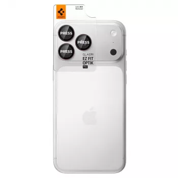 Ochranné sklíčko objektivu fotoaparátu Spigen Optik Pro GLAS.tR EZ FIT, 2 ks, pro iPhone 18 Pro/18 Pro Max – Dark Cherry