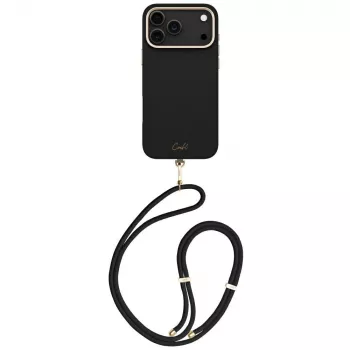 Pouzdro UNIQ Coehl Mirelle s magnetickým nabíjením pro iPhone 17 Pro Max, ebenové