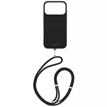 Pouzdro UNIQ Coehl Mirelle s magnetickým nabíjením pro iPhone 17 Pro Max, ebenové