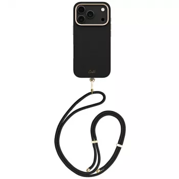 Pouzdro UNIQ Coehl Mirelle s magnetickým nabíjením pro iPhone 17 Pro, ebenové