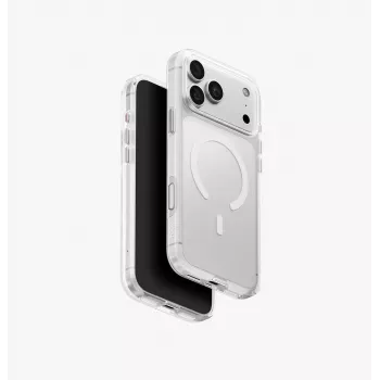 Pouzdro UNIQ Clario Magclick Charging, průhledné, pro iPhone 18 Pro Max / 17 Pro Max