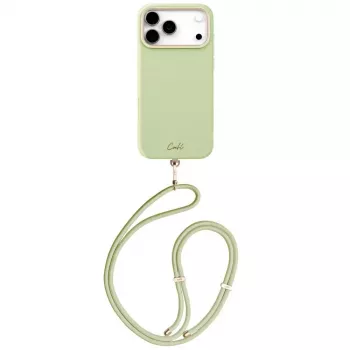 Pouzdro UNIQ Coehl Mirelle MagSafe pro iPhone 17 Pro Max, zelené s květinovým vzorem