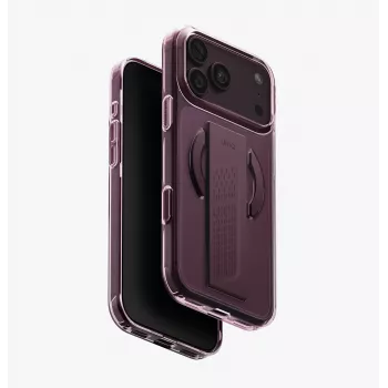Pouzdro UNIQ Heldro Air MagClick Charging pro iPhone 18 Pro Max / 17 Pro Max, vínové