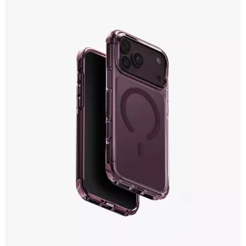 UNIQ Combat MagClick nabíjecí pouzdro pro iPhone 18 Pro Max / 17 Pro Max – vínová