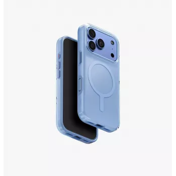 Pouzdro UNIQ Clario Magclick Charging pro iPhone 18 Pro / 17 Pro, modré
