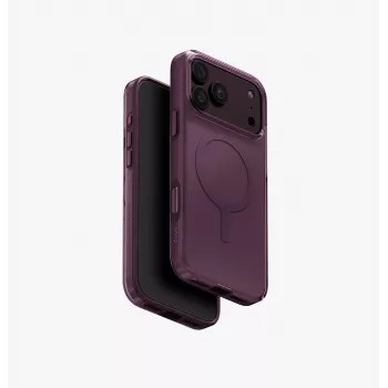 Pouzdro UNIQ Clario Magclick Charging Eco pro iPhone 18 Pro Max / 17 Pro Max, fialové