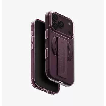 Pouzdro UNIQ Heldro Air MagClick Charging pro iPhone 18 Pro / 17 Pro, vínové