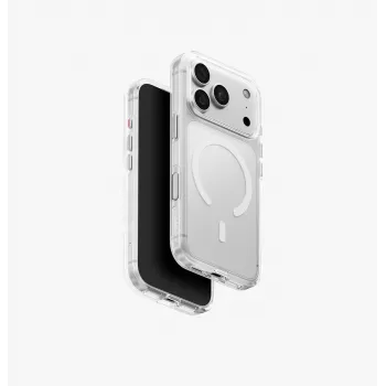 Průhledné nabíjecí pouzdro UNIQ Clario Magclick pro iPhone 18 Pro / 17 Pro