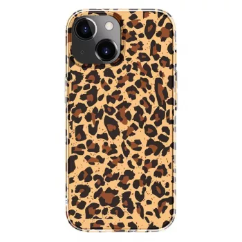Pouzdro Evelatus EVEAPP15PPDL pro Apple iPhone 15, polykarbonát, leopardí vzor