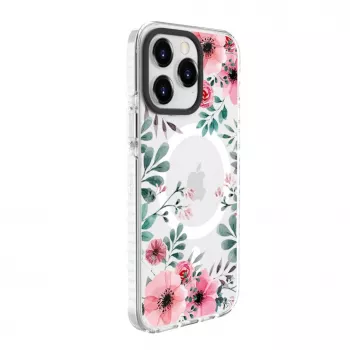 Průhledné pouzdro Evelatus pro Apple iPhone 15 Pro s MagSafe – vlastní potisk, průhledné PC+TPU