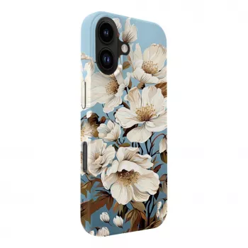 Slim pouzdro Evelatus pro Apple iPhone 16 s MagSafe – vlastní potisk Flower Blue
