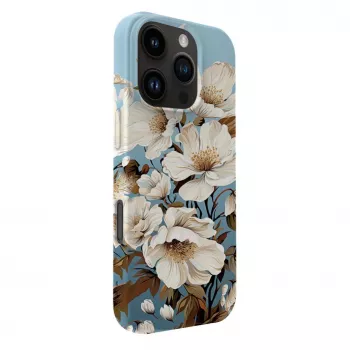 Slim pouzdro Evelatus pro iPhone 16 Pro Max s MagSafe – Flower Blue