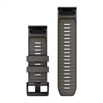Řemínky na hodinky Garmin QuickFit 26, Pebble Grey silikonové [010-14560-00]