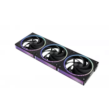Sada 3 ventilátorů Zalman ZM-DF120R A3 120 mm Daisy Chain Reverse, černá